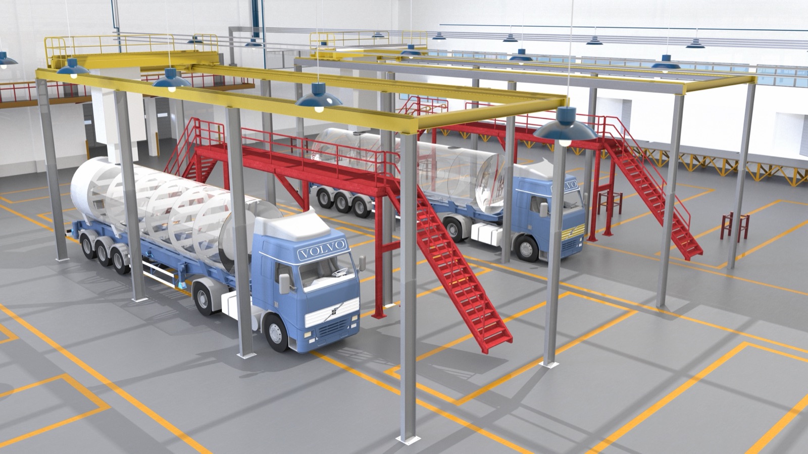 Supplied platform-layout rendering