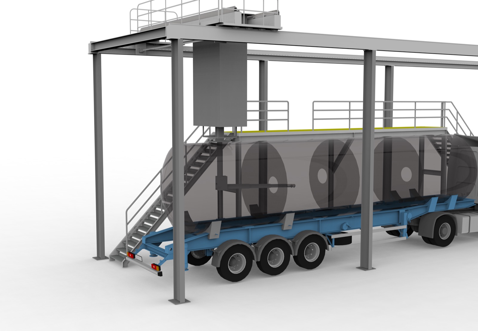 Supplied cleaning station render