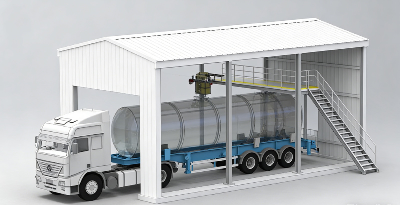 Supplied station cutaway render